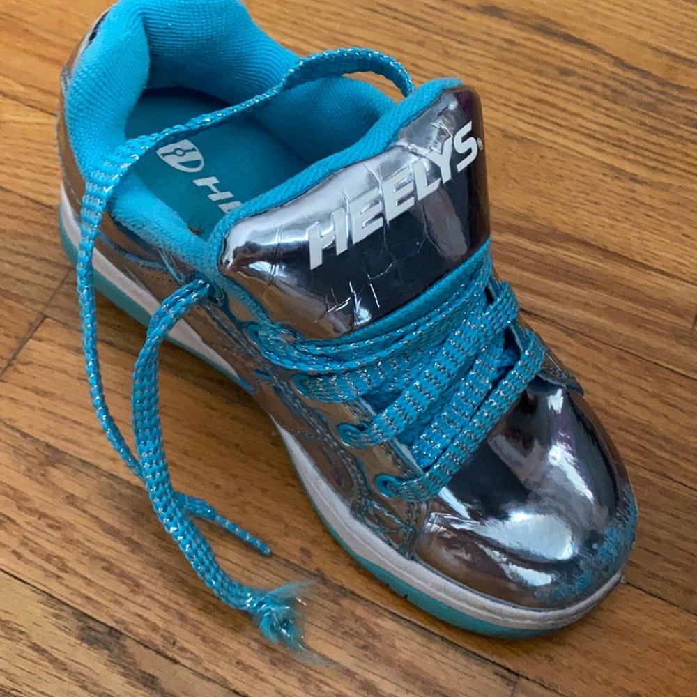 Heelys sneakers with pop out wheels.